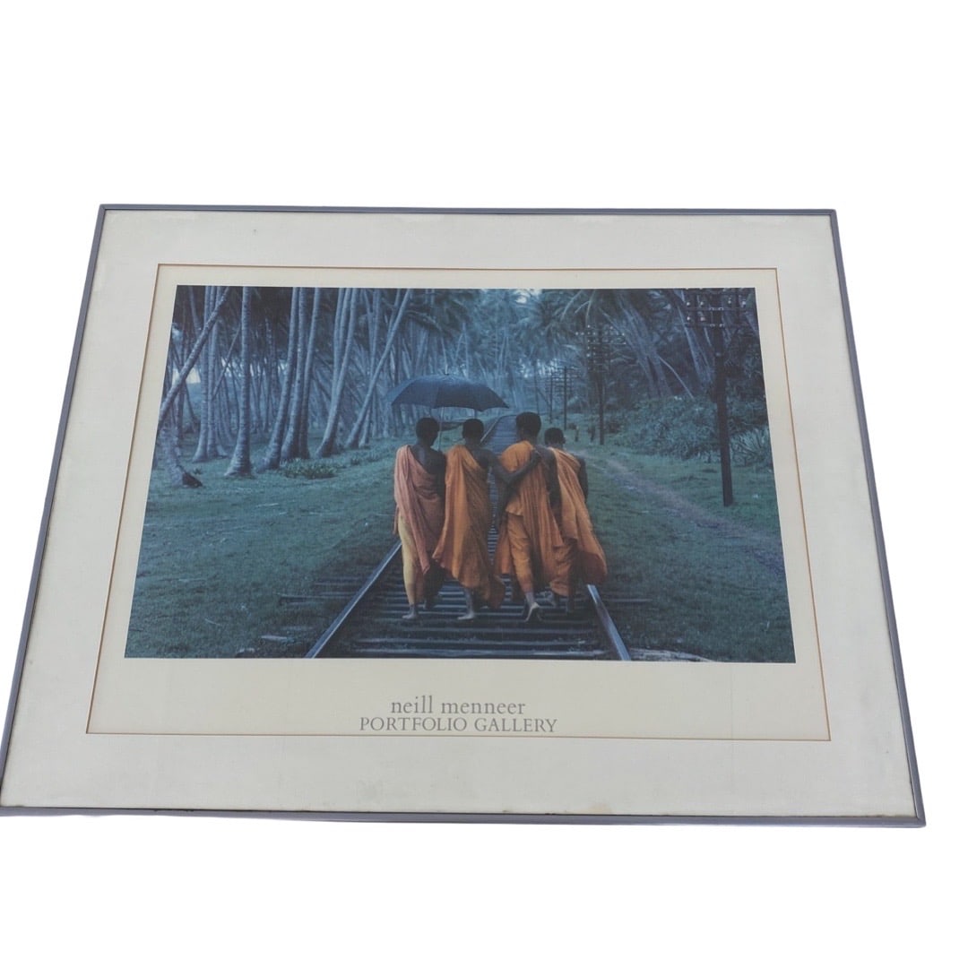 4 monks walking: 4 monks walking29x23