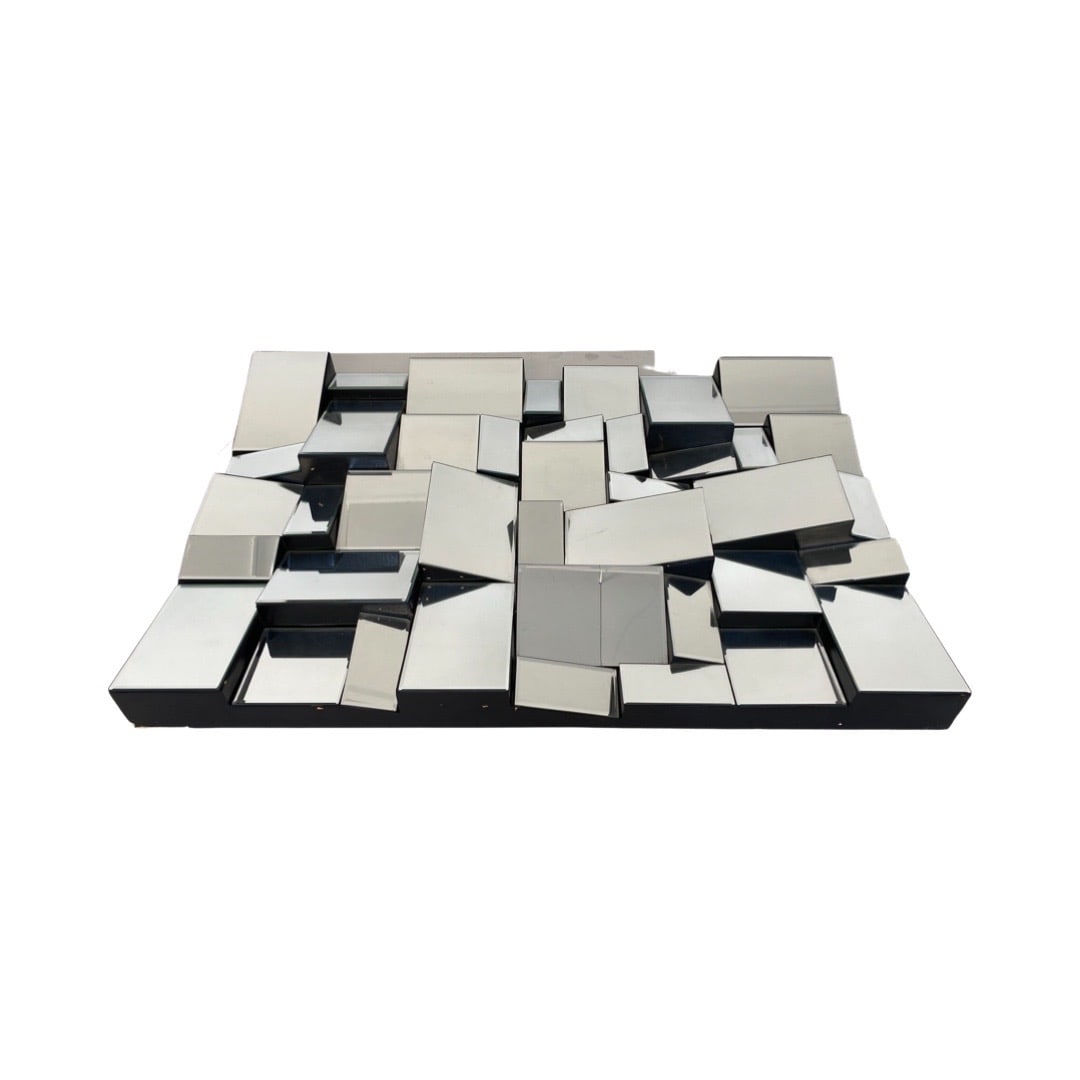 Neal Small Mirrored Wall Sculpture: Neal Small Mirrored Wall Sculpture31.5 x 47.5