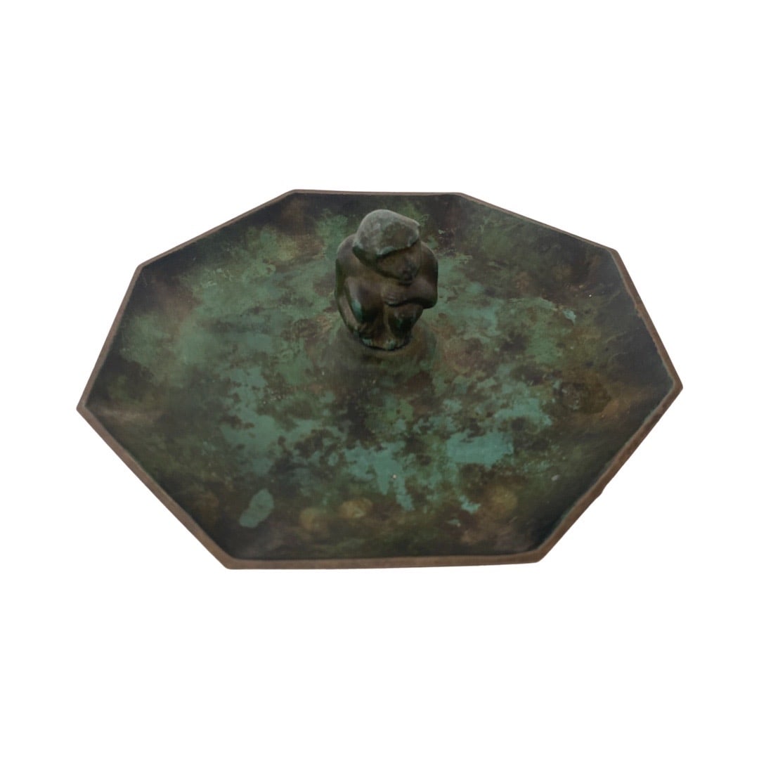 Just Anderson Bronze monkey tray: Just Anderson Bronze monkey tray.5x6.5xx6.5