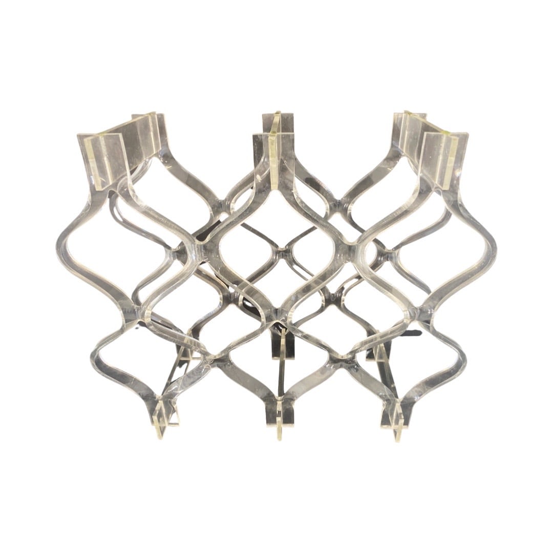 Mid Century Lucite Wine Rack: Mid Century Lucite Wine Rack17x720