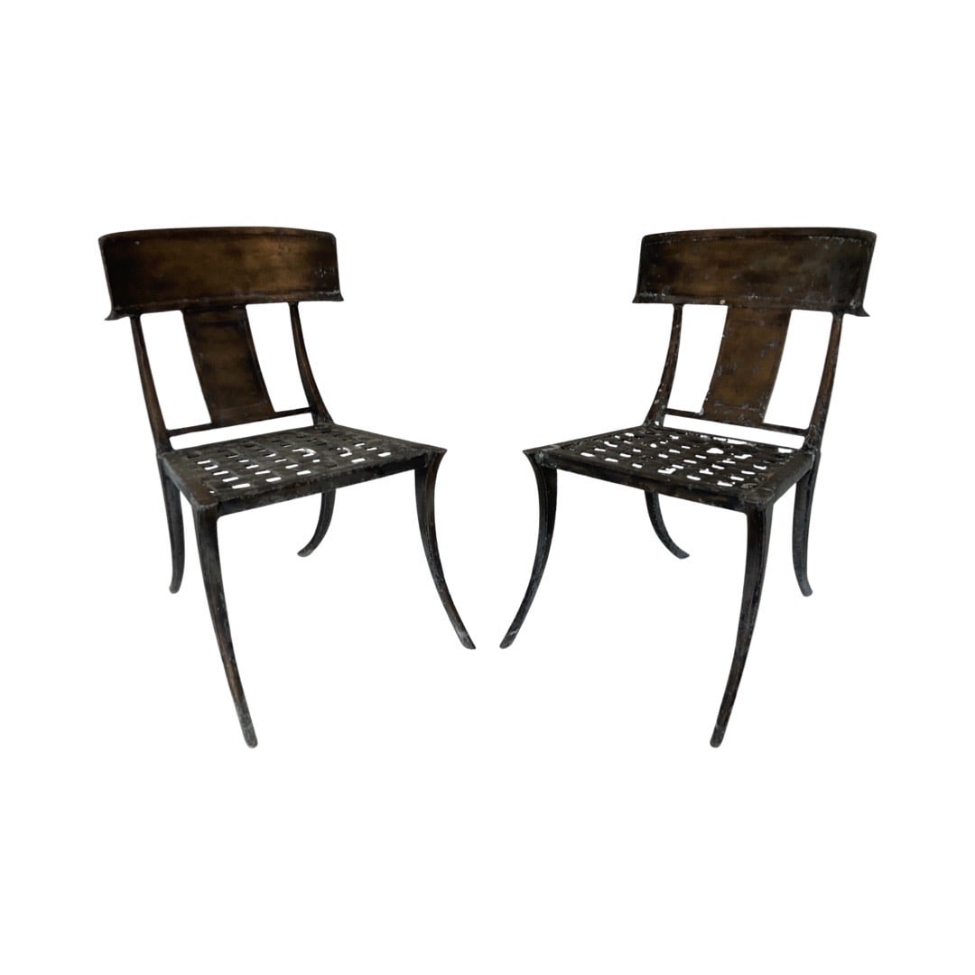 Michael Taylor Klismos Chairs: Michael Taylor Klismos Chairs 35x19x22