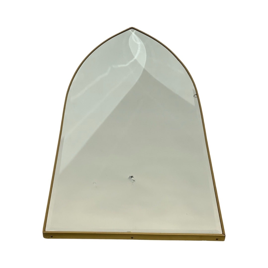 Paul Mc Cobb Style Brass Arched Mirror (1 of 1)