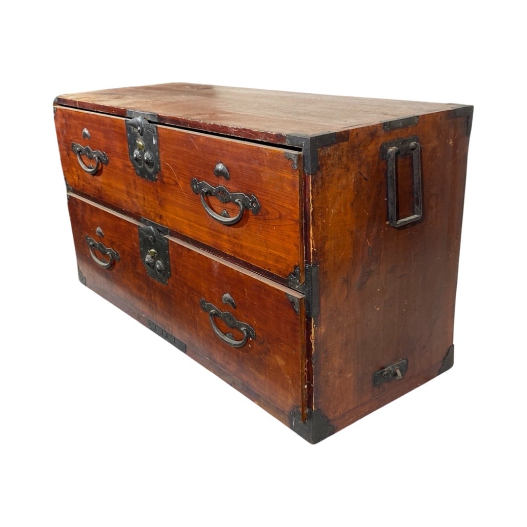 Asian 2 Drawer/1 Door  Antique Cabinet (1 of 2)