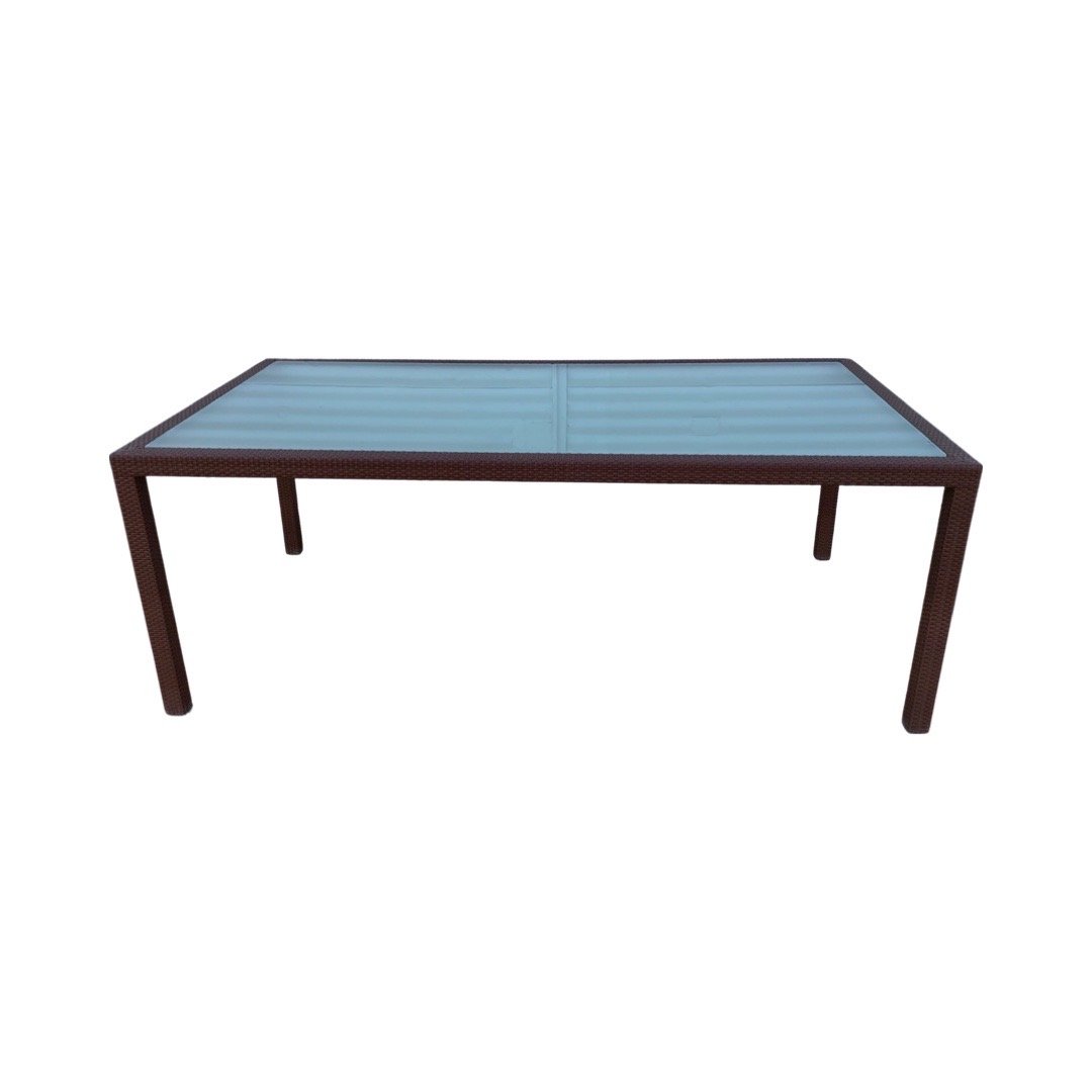 Dedon Outdoor Glasstop Table Auction