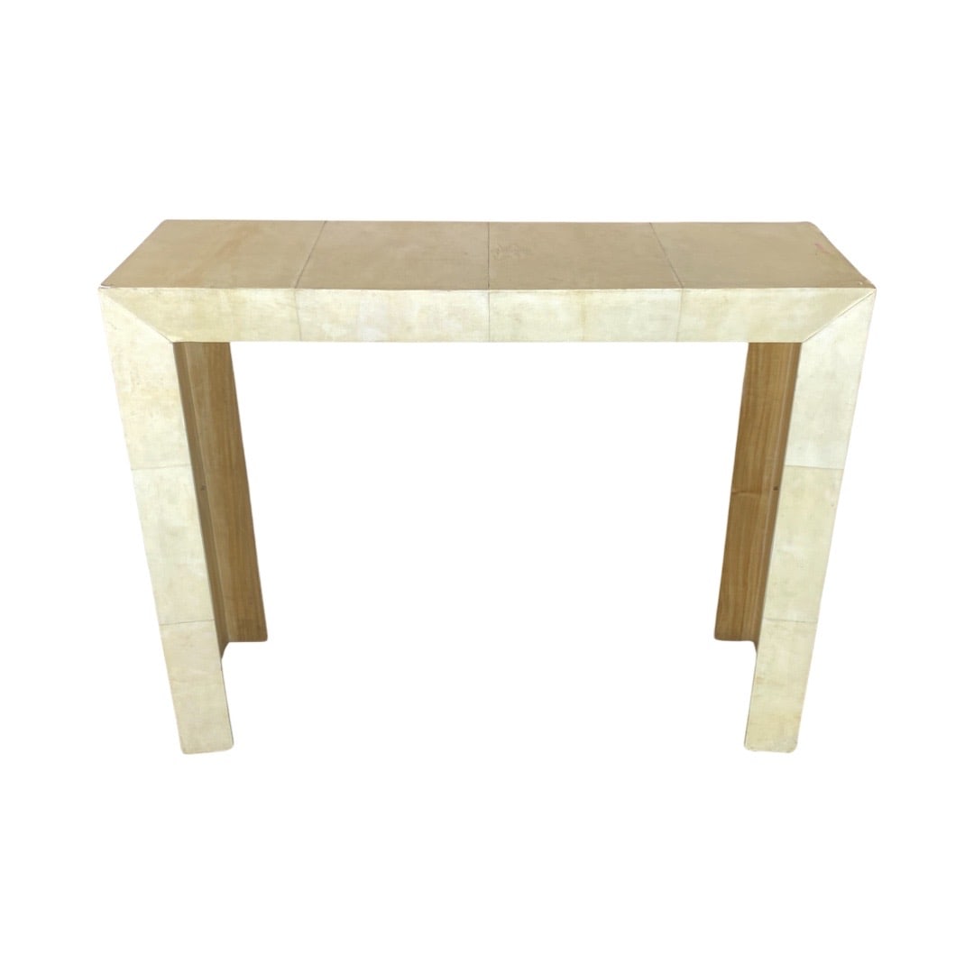 R & Y Augusti Goatskin Console: 40 X 50 X 16