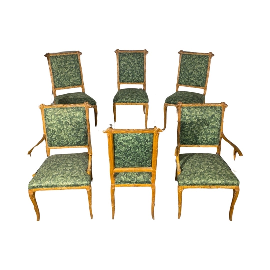 Set of 6 Tree Branch Style Chairs (1 of 4)