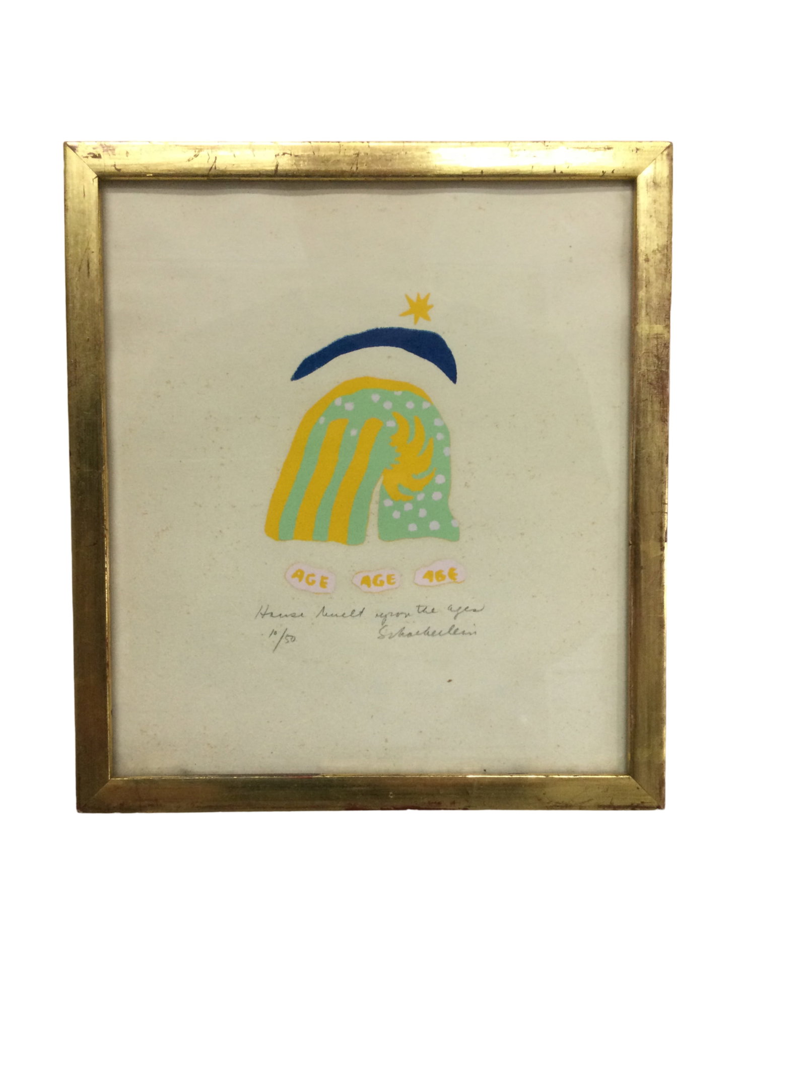 Liz Schoeberlein Lithograph "House Built for the Ages" (1 of 2)