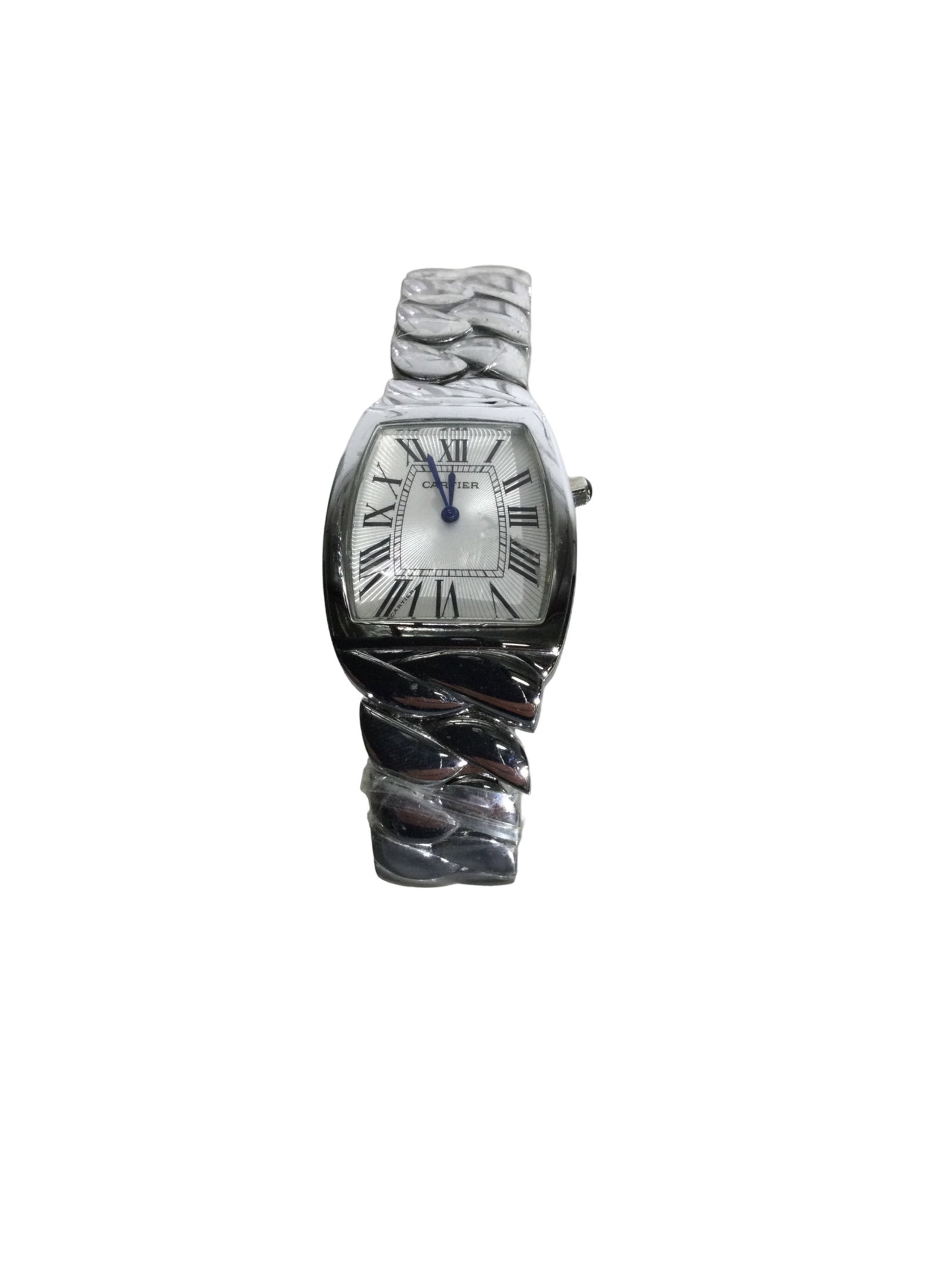 Faux Womens Silver Cartier Watch (1 of 1)