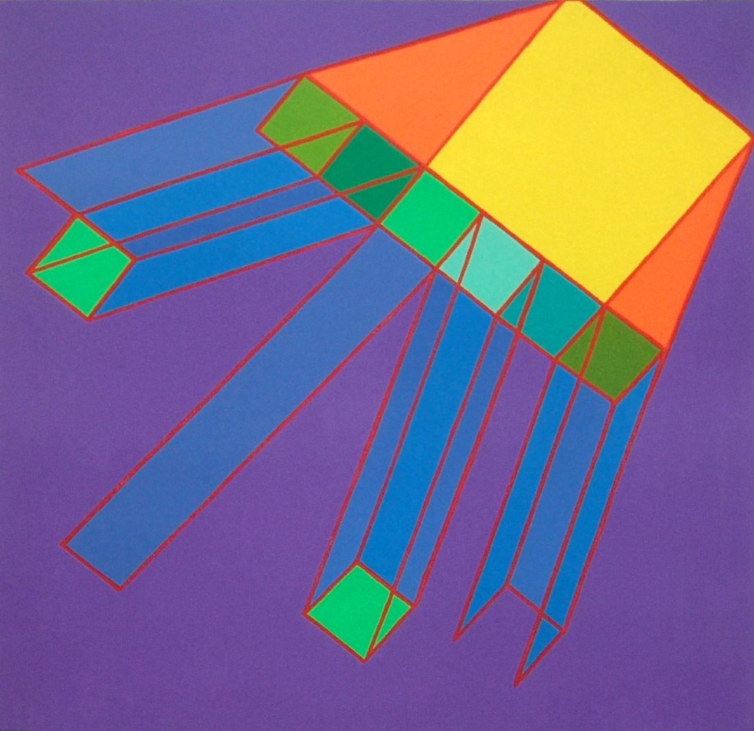 Achille Perilli 1927, Roma (Rm) - [Italia] Volitouz: litografia 76x57 cm 1982 es. 39/90; firma dell’artista in basso a destra; opera con cornice certificato di autenticità Galleria Sant'Agostino