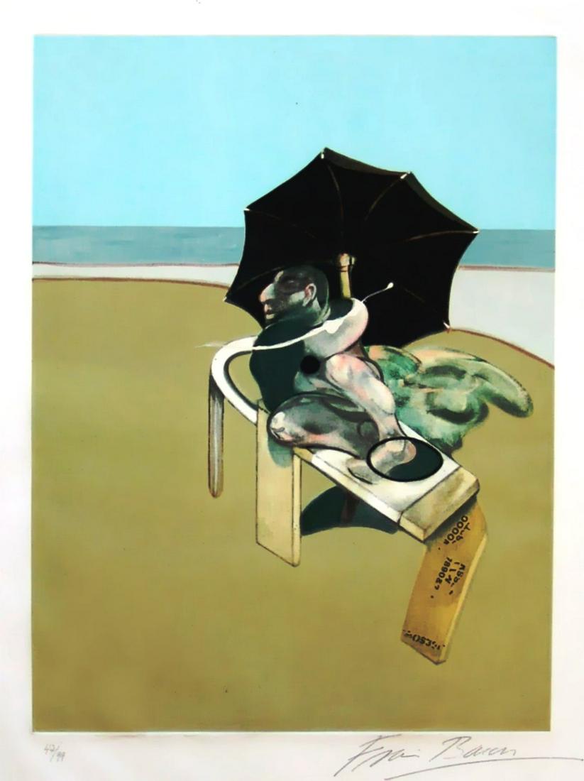 FRANCIS BACON (1909, Dublino - 1992, Madrid) [Irlanda]: acquaforte acquatinta, 64x48 cm es. 47/99, firma dellâ€™artista in basso a destra provenienza precedente Pio Monti edizione Poligrafa di Barcelona, opera pubblicata in "Francis Bacon: The graphic