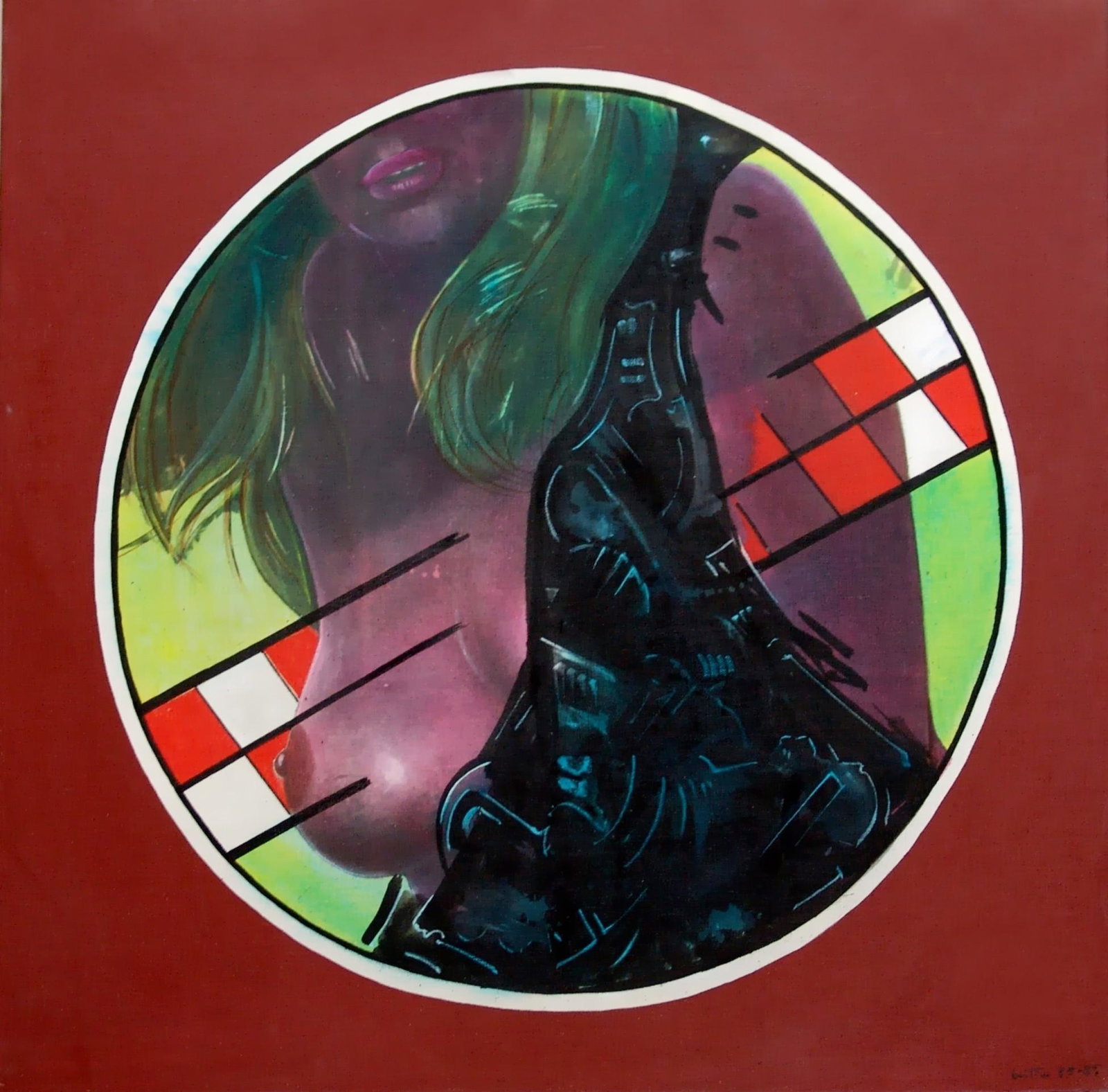 GIANNI BERTINI (1922, Pisa - 2010, Caen) [Italia] "Il: tecnica mista su tela, 80x80 cmfirma dell’artista in basso a destra e sul retro, opera con cornicecertificato di autenticità della Galleria Frittelli di Firenze con numero di archivio