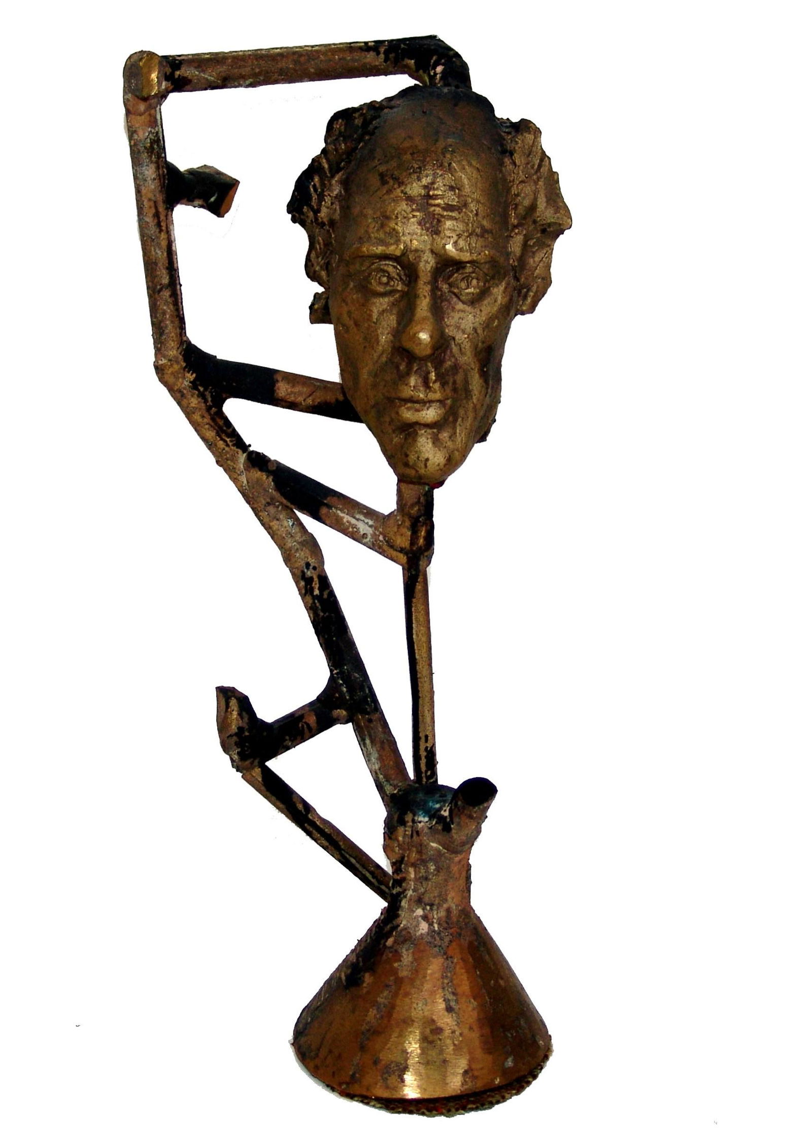 GIOVANNI BEATO, Enzo Cucchi: GIOVANNI BEATO(1948, Montelparo) [Italia]"Enzo Cucchi"scultura in bronzo, 33x13x10 cmes. 1/1provenienza precedente collezione Enzo Cucchicertificato di autenticitÃ Picenum