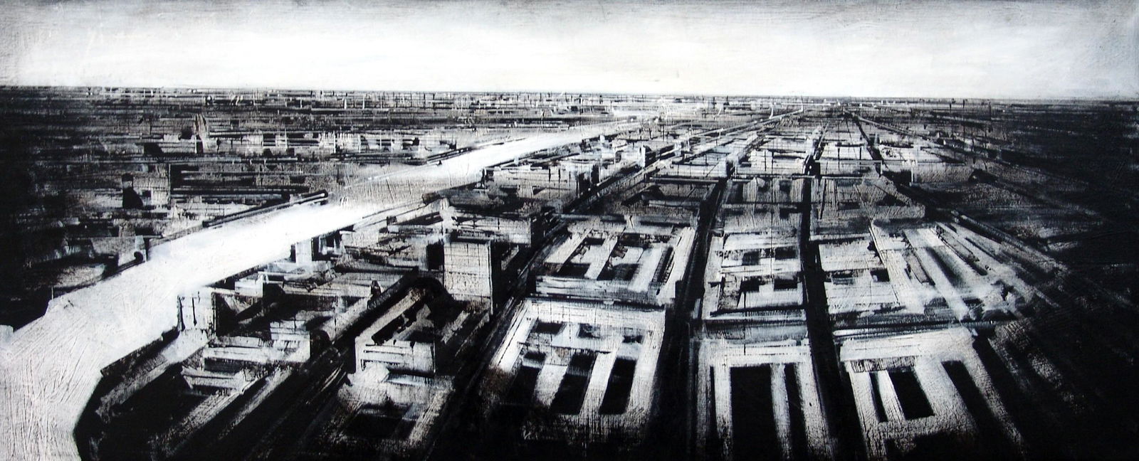 JONATHAN GUAITAMACCHI, London, 2002: JONATHAN GUAITAMACCHI(1961, Londra) [Inghilterra]"London" 2002olio su tela, 45x110 cmfirma dell'artista sul retroprovenienza precedente Casa d'Aste Babuino di Romacertificato di autenticitÃ Picenum