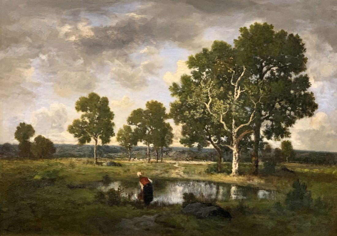 Leon Richet (1847-1907) The Pond - Circa 1860s (1 of 11)