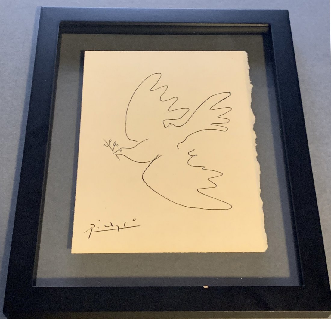Pablo Picasso (1881-1973) Dove Ink Drawing (1 of 7)