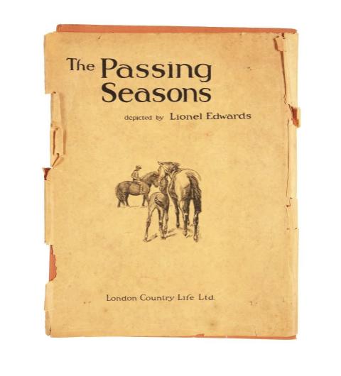 1927 Lionel Edwards Book Passing Seasons - Equestrian - 18 Plates signed  - 178/250 (1 of 8)