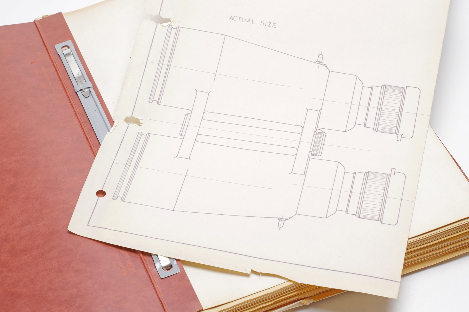 ELCAN binder with lens specification sheets * - 4