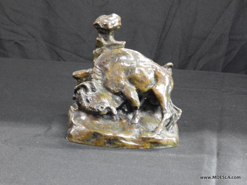 C.M, Russell Bronze Buffalo (1 of 4)
