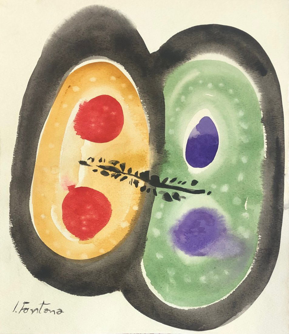 Lucio Fontana (Watercolor on paper) (1 of 1)