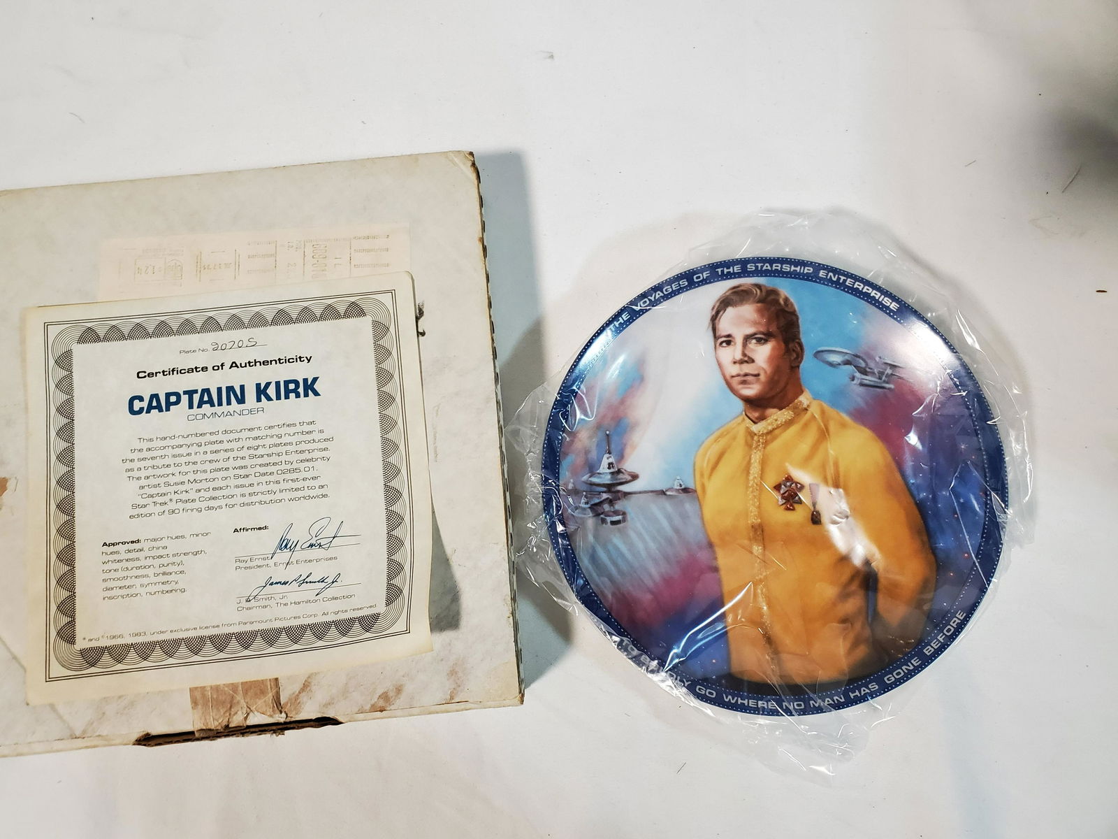 "Captain Kirk" Star Trek Plate Collection by Hamilton (1 of 2)