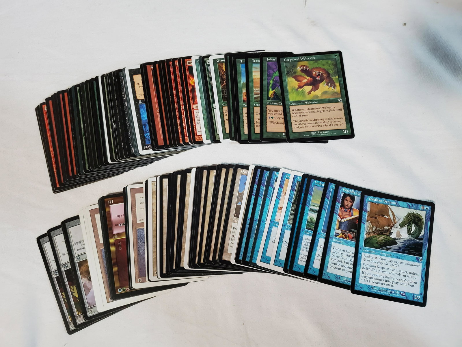 100 Miscellaneous Magic the Gathering cards: This is a stack of 100 random Magic the Gathering Cards. Its a mix of creatures and land cards.