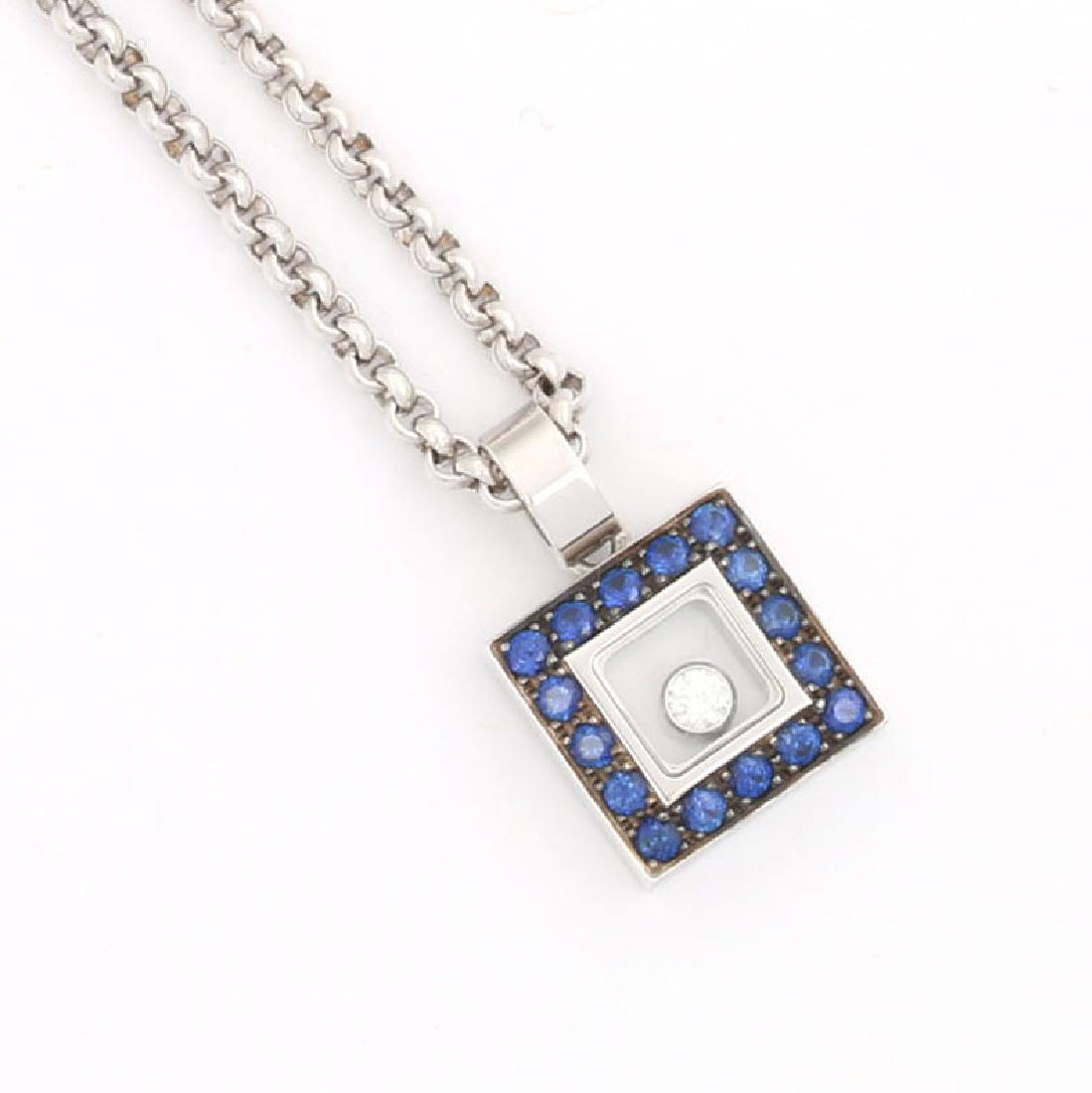 Sapphire Diamond Necklace (1 of 3)
