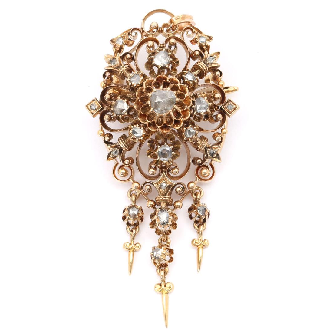 Diamond Pendant - Brooch (1 of 3)