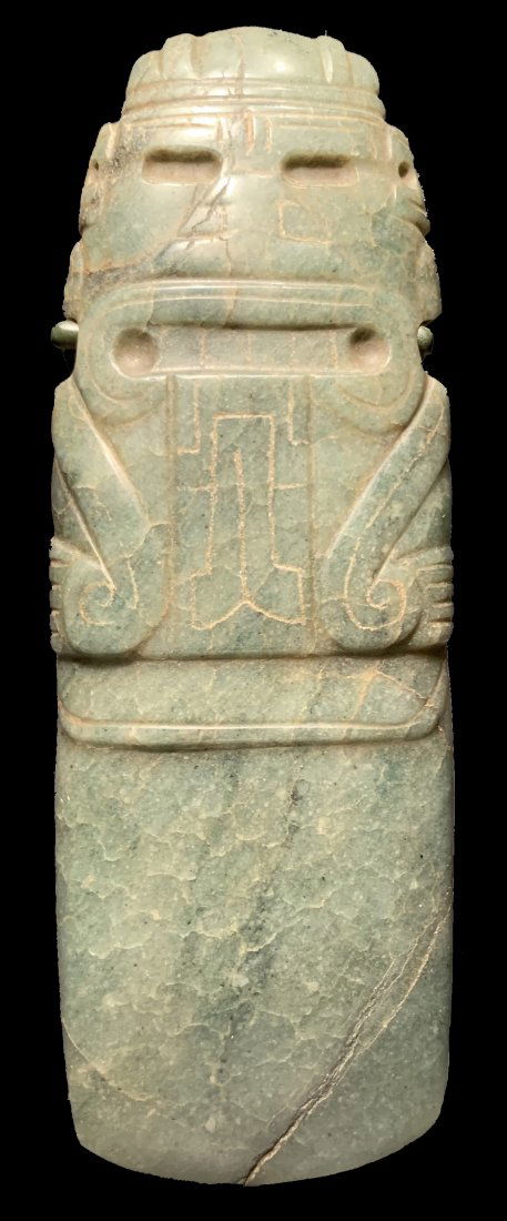 Costa Rican Jade Axe God Pendant (100-500 AD) (1 of 8)
