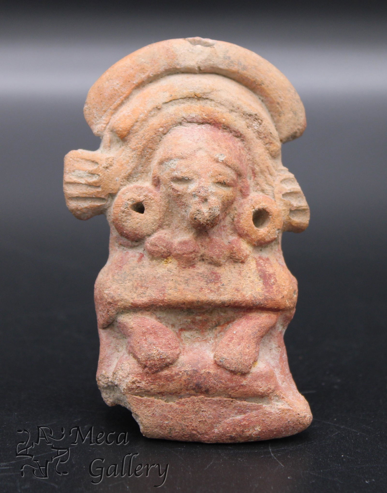 Mayan Female Seated Dignitary, Pre Colombian 600-800 AD (1 of 8)