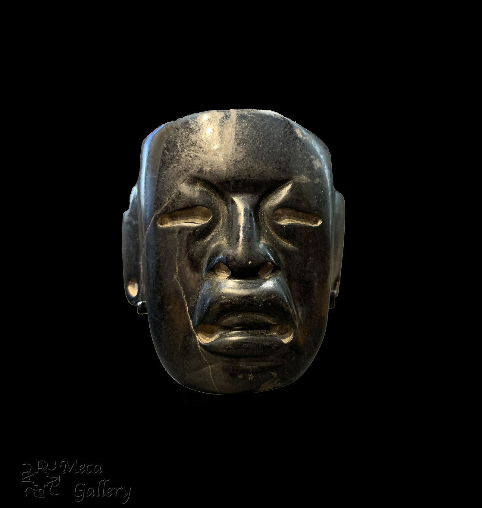 Olmec Black Jade Maskette (900 BC - 600 BC) (1 of 16)
