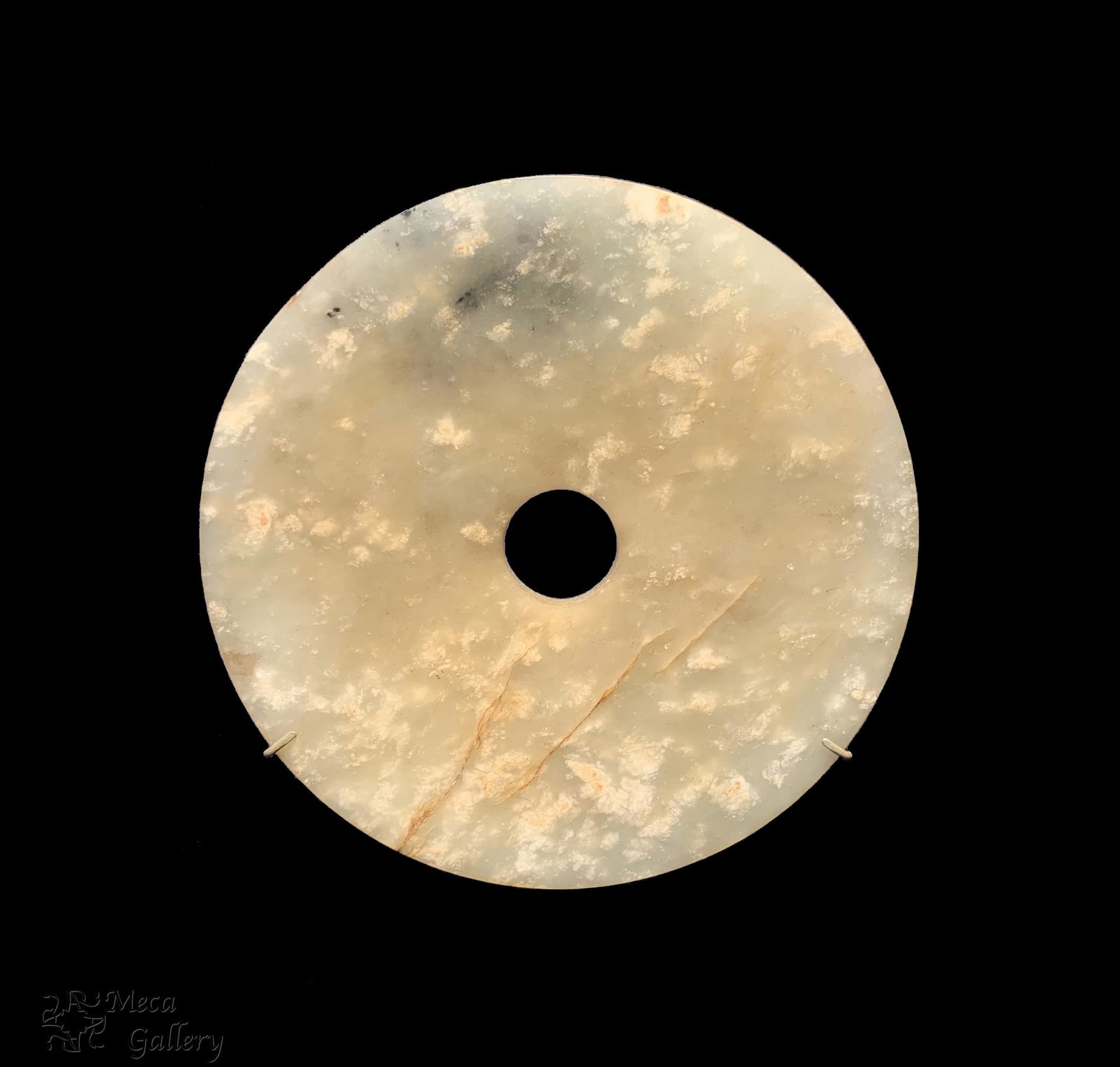 Yellow Jade Bi, Warring States Period  475 BC- 221 BC (1 of 12)