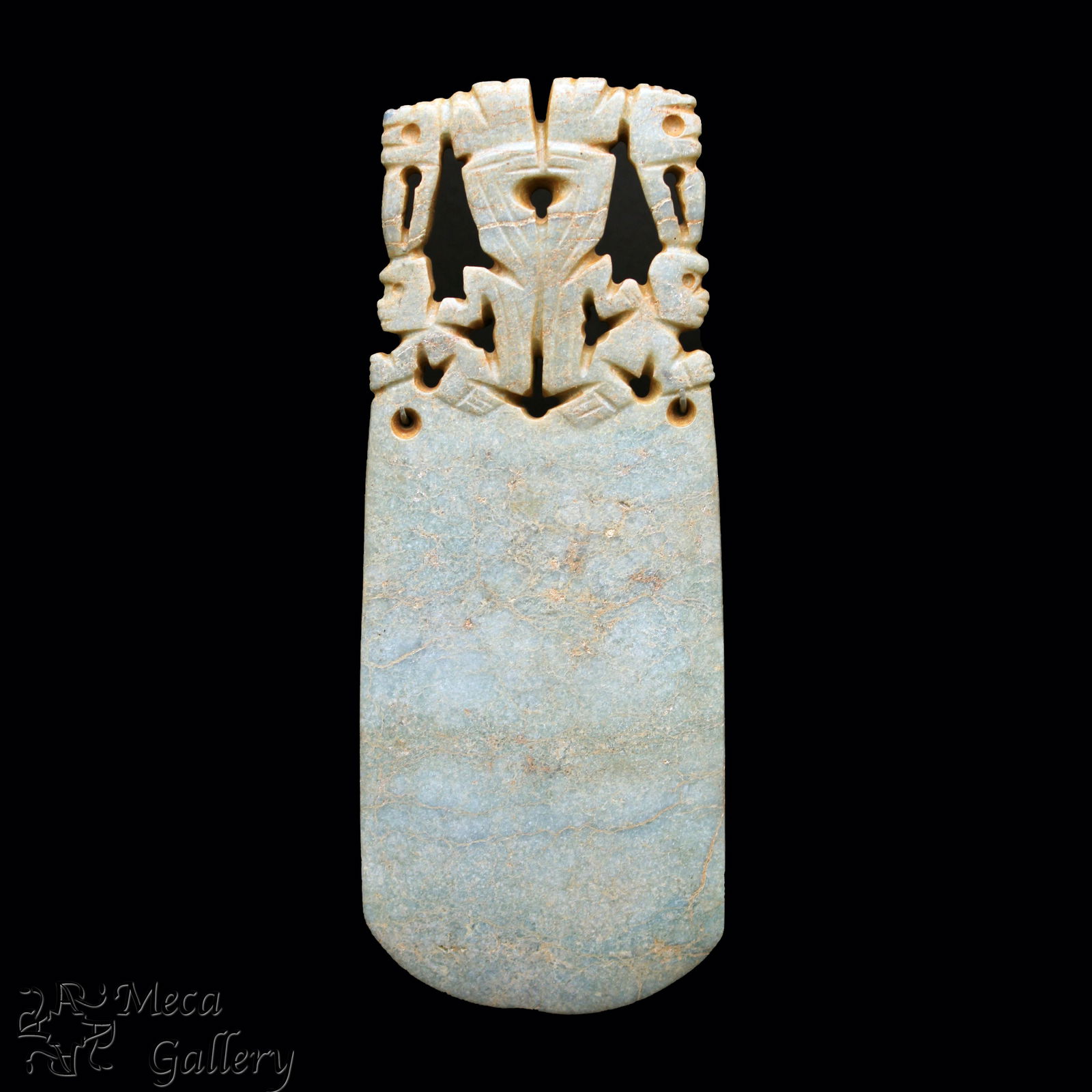 Costa Rican Jade Vulture Axe God Pendant (100-500 AD) (1 of 7)