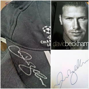 - David Beckham Signed Baseball Cap.: Lot 55 - David Beckham Signed Baseball Cap. Notes: Have you seen the David Beckham Signed Book as well that I have up for auction Provenance: Yes - From Authenticautographsjust4u