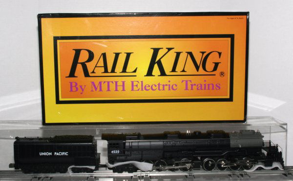 MTH Rail King 30-1129-1 UP Big Boy: MTH O-Gauge Rail King 30-1129-1 Cab No. 4020 Proto Sounds 1 Operates On 0-31 Track Die Cast Boiler And Tender Operating Headlight & Coupler. NIB Box: Y
