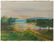 Folk Painting of a Nova Scotia Spring Scene.