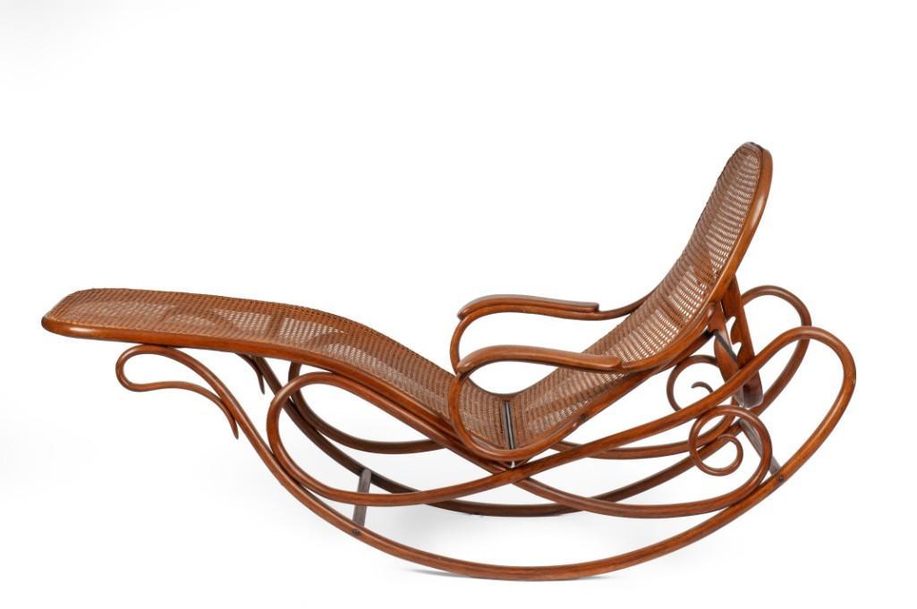 Thonet Bentwood Rocking Chair, Circa 1900.: Length 72 inches.