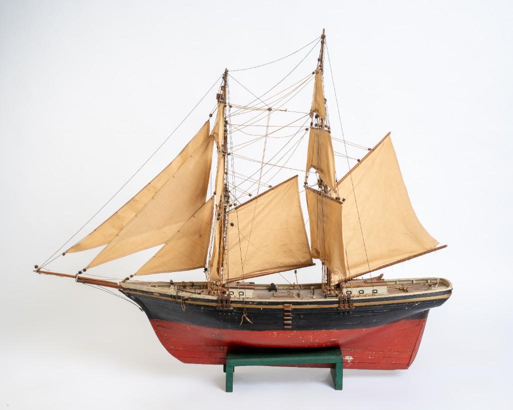 Model of the Ship J. Emmons, Lancaster.: Length 57 inches, height 46 inches.