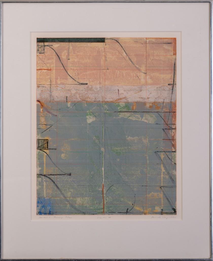 Robert Kelly Lithograph Canta IV.: Robert Kelly (American, b. 1956). Lithograph on paper, 21 x 16 3/4 inches, sight. Pencil signed, titled and dated 1990. Artist's proof.