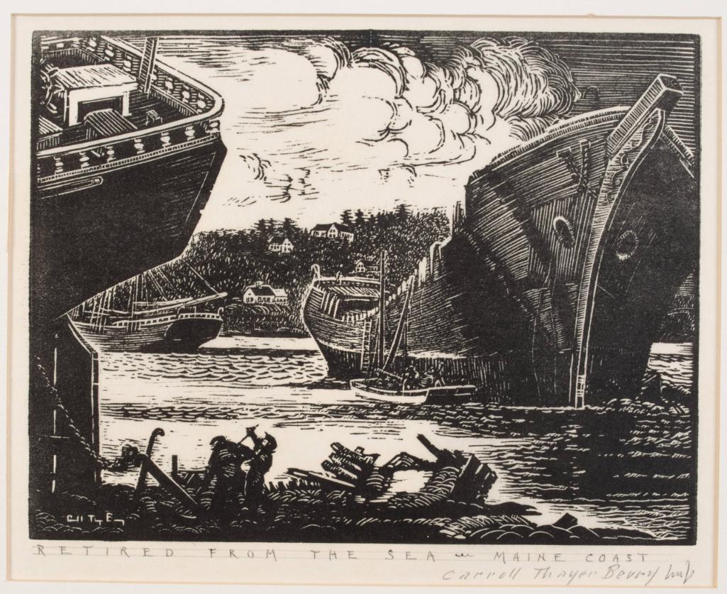 Carroll Thayer Berry "Retired From The Sea Maine Coast" (1 of 3)