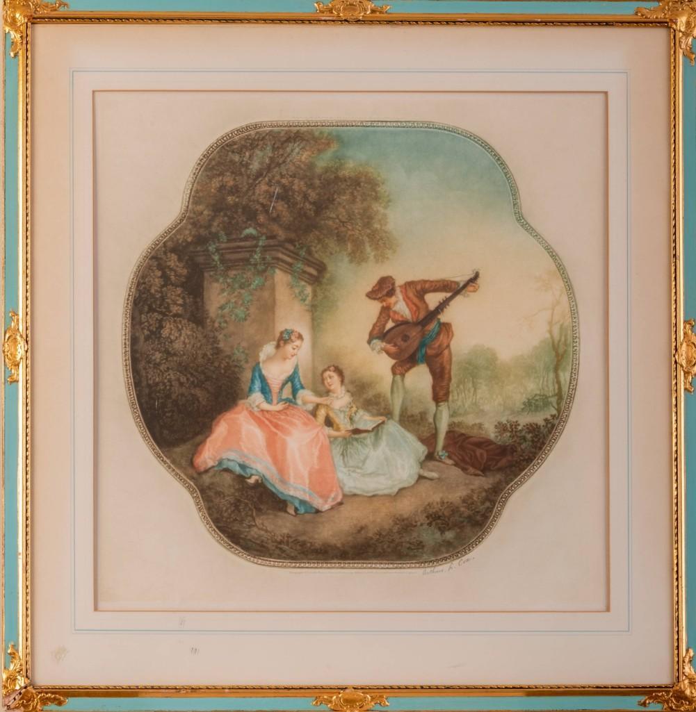 Pair of Arthur Cox Mezzotints. (1 of 3)