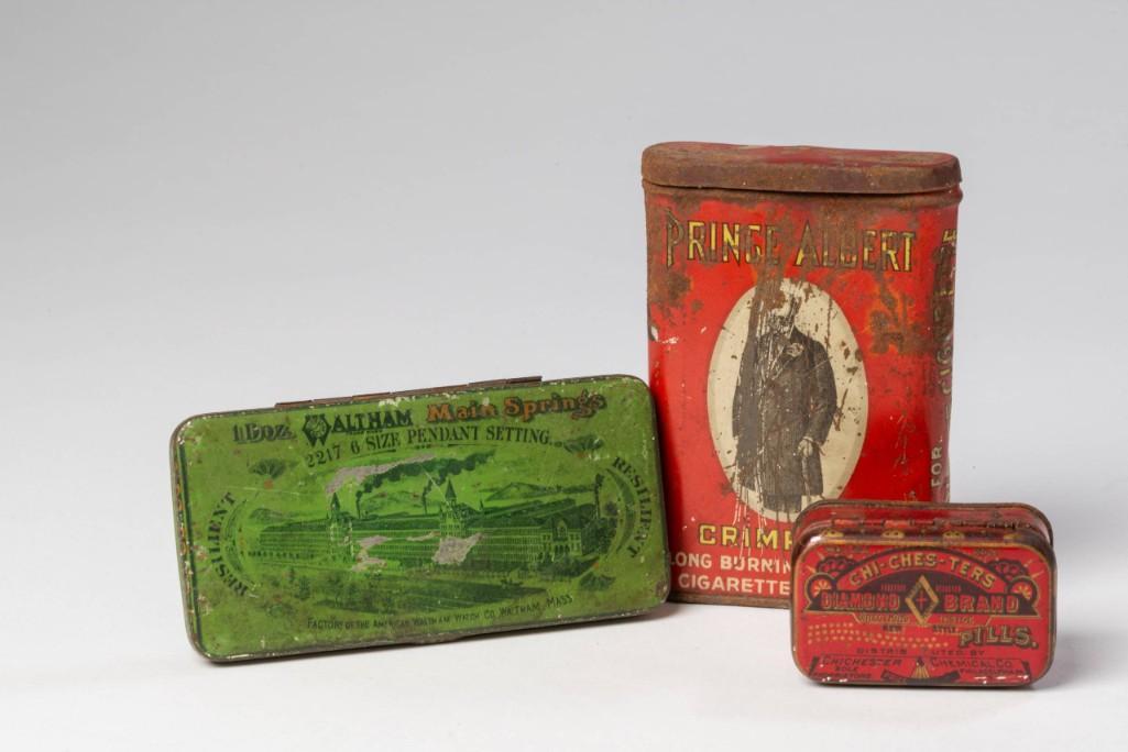 Three Advertising Tins. (1 of 2)
