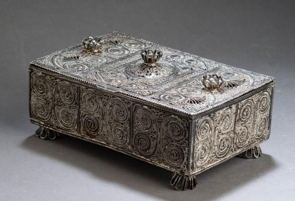 Middle Eastern Silver Box. (1 of 5)
