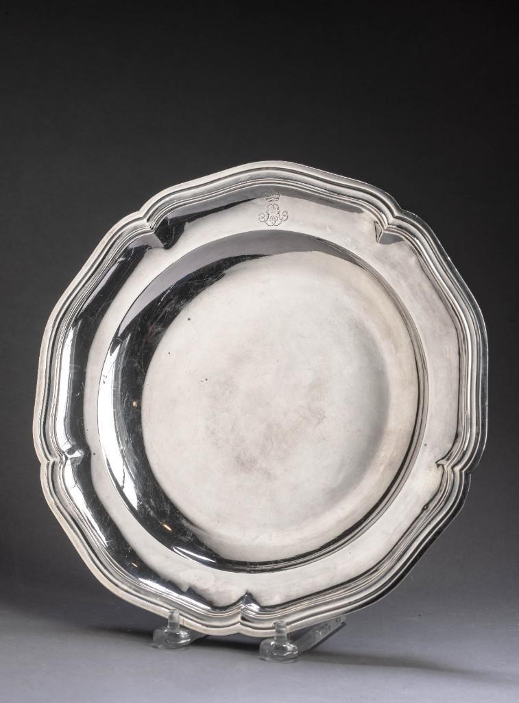 French Silver Dish, 1818-1838. (1 of 4)