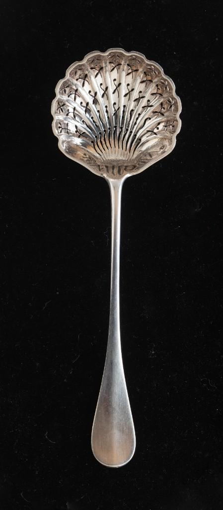 French Silver Strainer Spoon. (1 of 2)