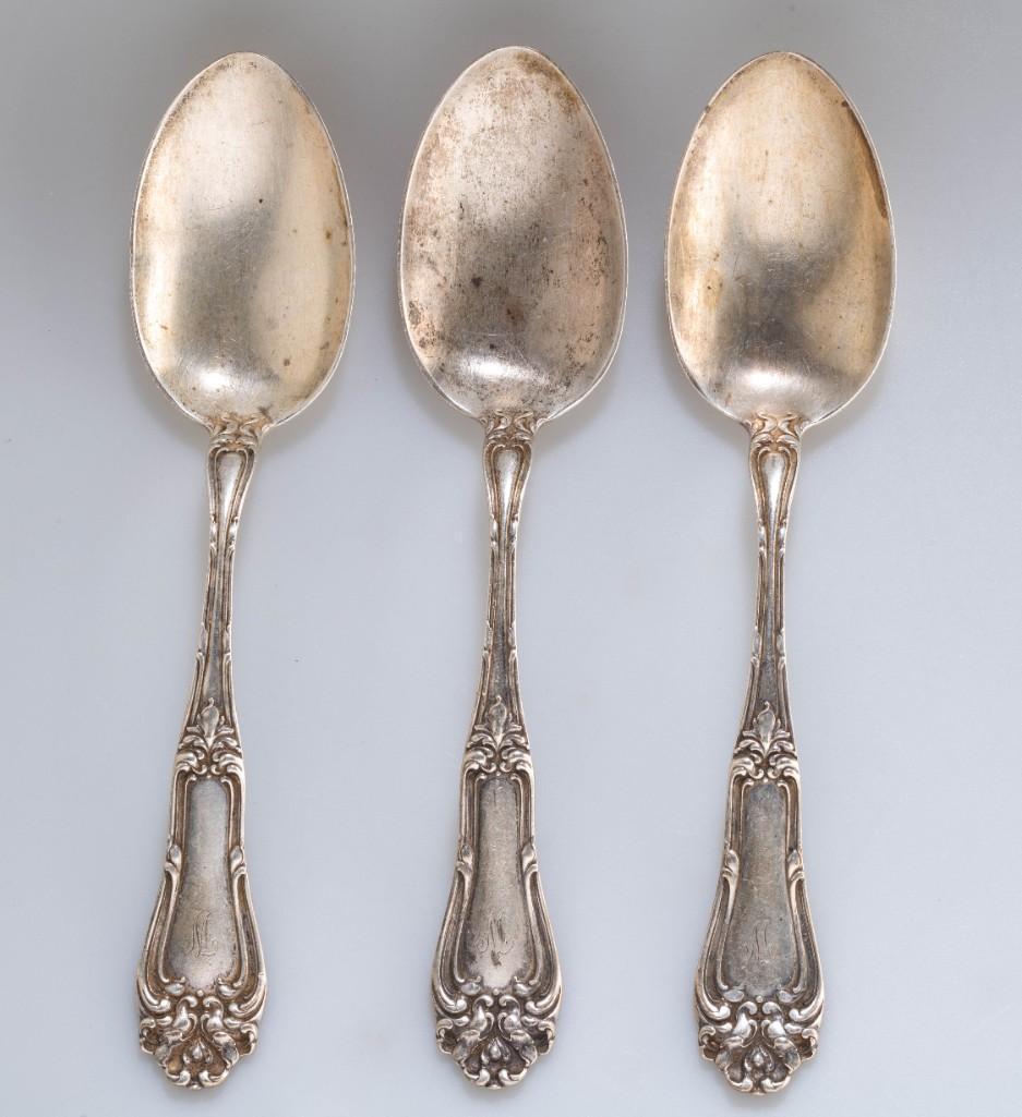 Three Frank Whiting Sterling Serving Spoons. (1 of 2)