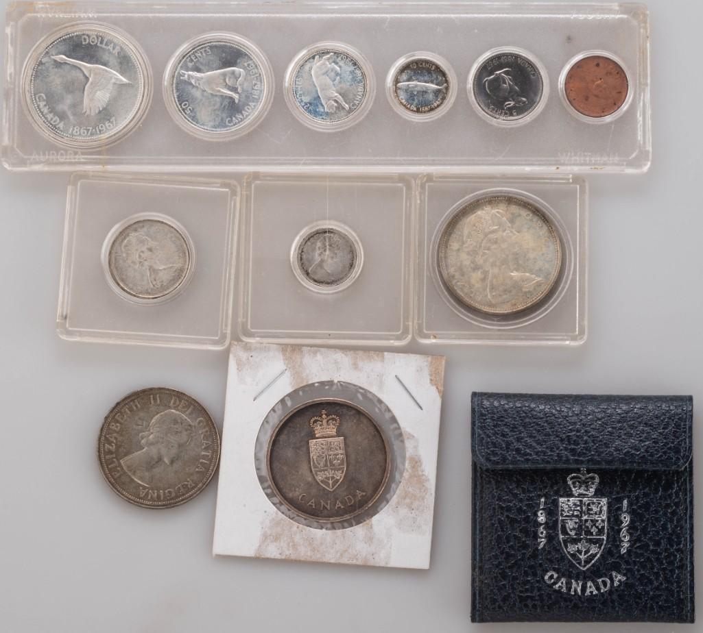 Group of Canadian Coins. (1 of 2)