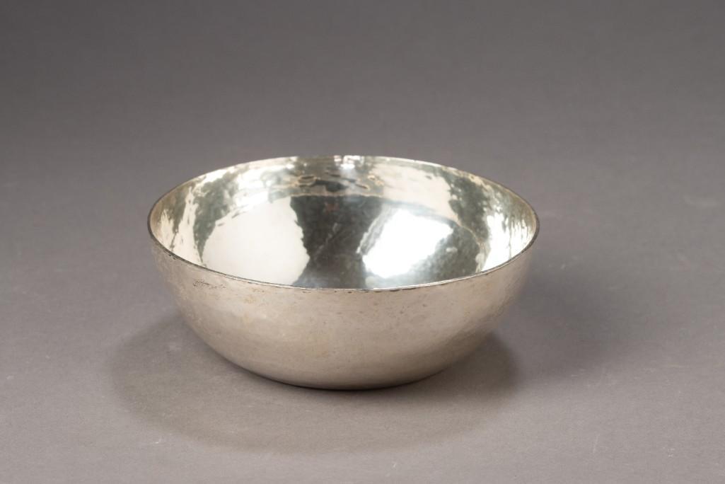 Franklin Porter Hammered Sterling Silver Bowl. (1 of 3)