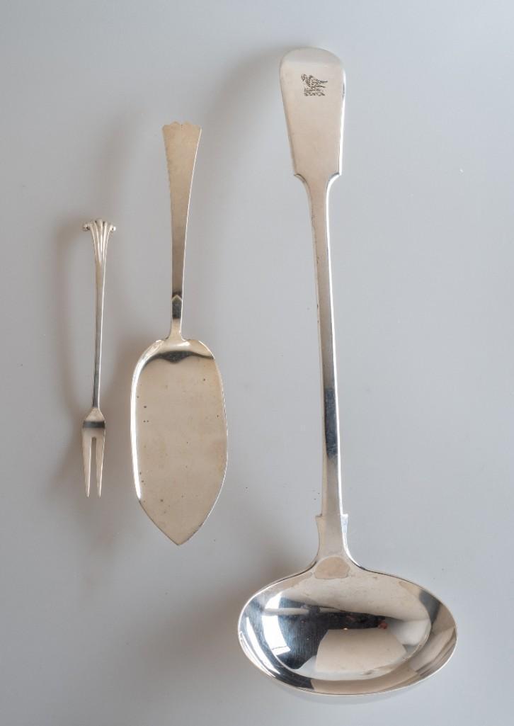 Three Silver Utensils. (1 of 3)