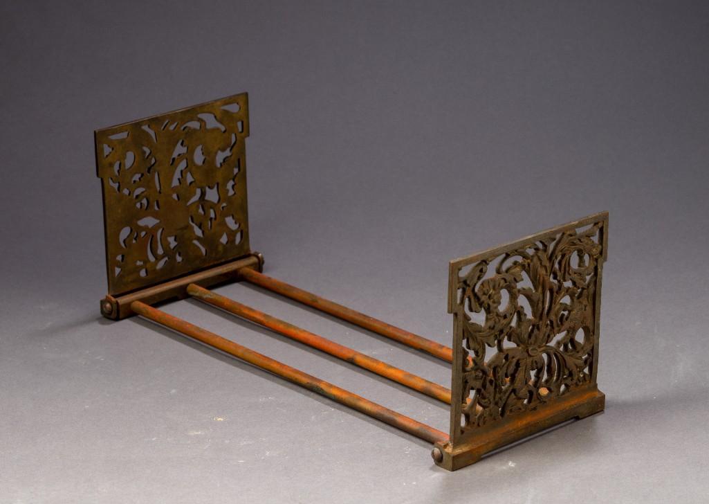Art Nouveau Brass Book Holder. (1 of 3)