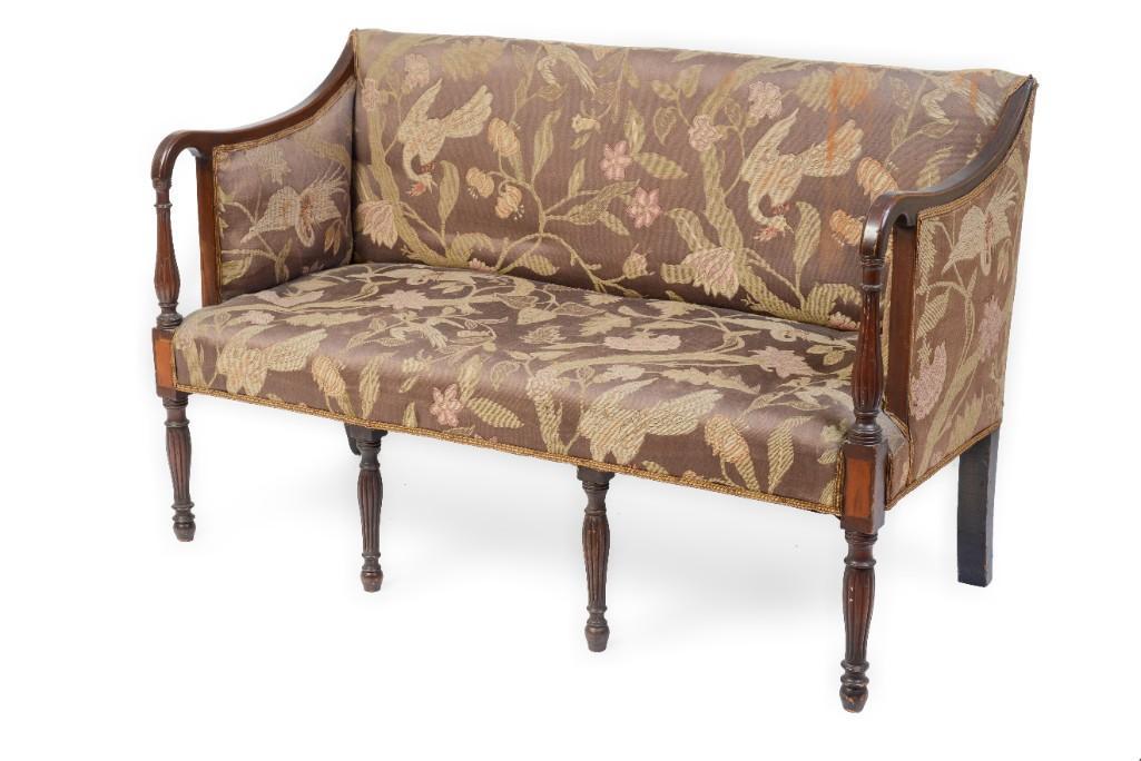 Massachusetts Sheraton Settee. (1 of 3)